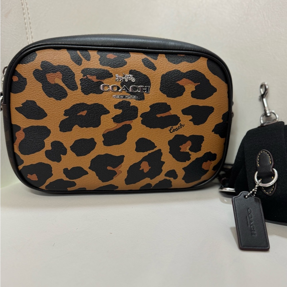 Coach Jamie Camera Animal Print Crossbody